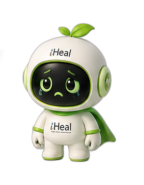iHeal mascot – sad