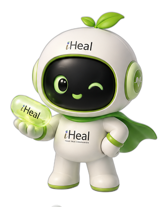 iHeal mascot – wink
