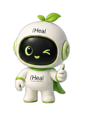 iHeal mascot – proud