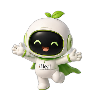 iHeal mascot – happy