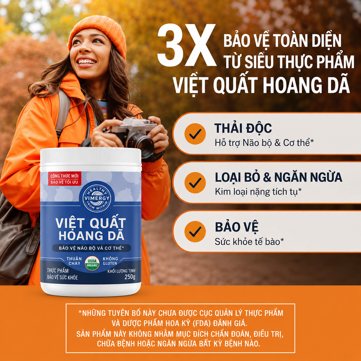 Bột Việt Quất Rừng Hữu Cơ